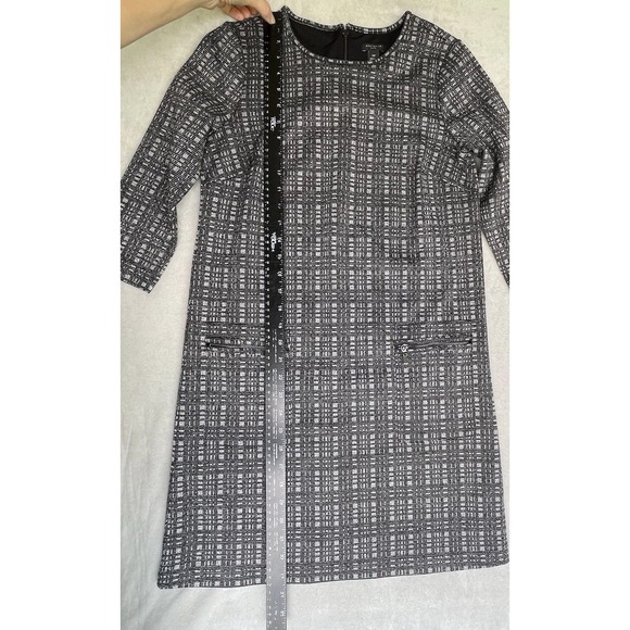 Ann Taylor Dress Womens Petite XS Black White‎ Career Office Siren Finance Babe - Picture 3 of 8